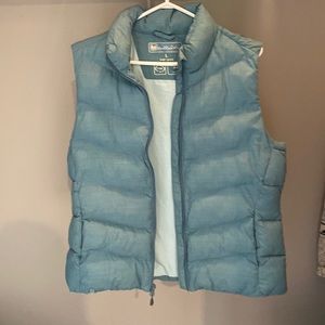 Faux down vest